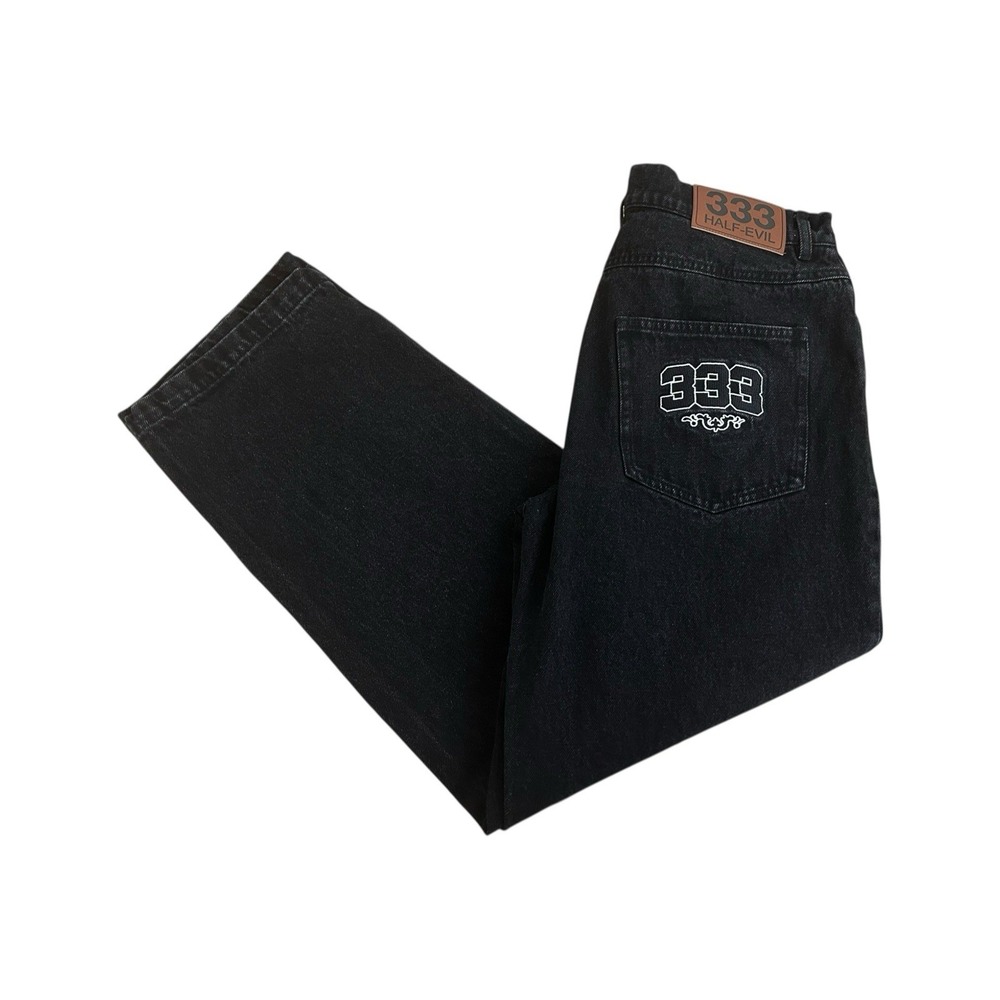 Half Evil Sandwashed Denim In Black Jean 30x27